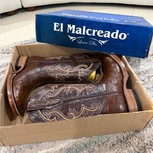 New Exotic Ostrich Cowboy Boots